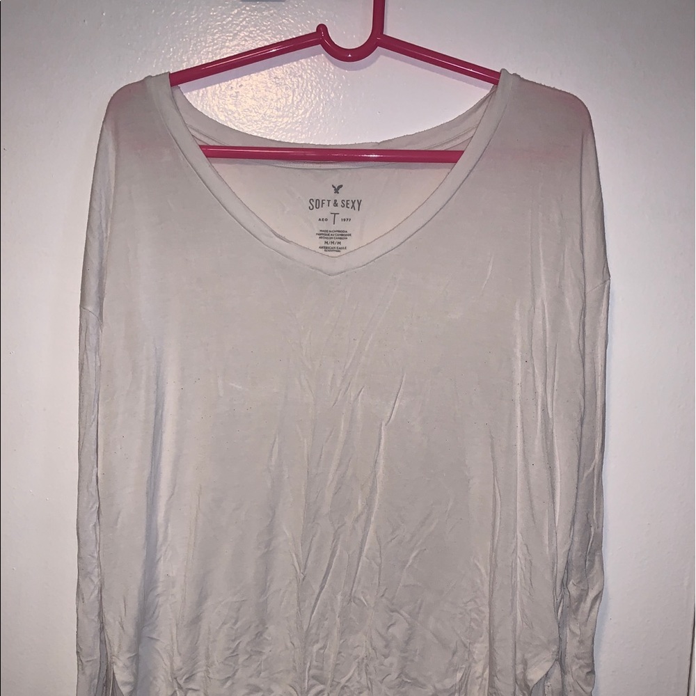 White Soft and Sexy Long Sleeve T-Shirt